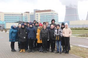 В рамках проекта ШАГ учащиеся Лелюкинской СШ побывали на Белорусской АЭС
