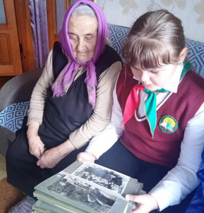 В проекте &quot;Живая память поколений&quot; учащаяся Лелюкинской СШ рассказывает о своей прабабушке, пережившей ужасы войны