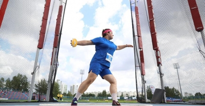 Белоруска Эльмира Лаврова выиграла золото II Игр стран СНГ в метании диска