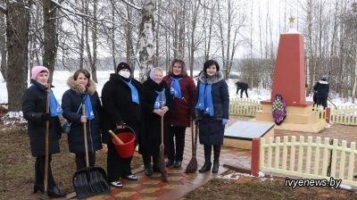 Активисты районной организации ОО “БСЖ” подключились к республиканской акции по увековечивании памяти защитников Отечества и жертв войн