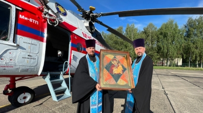 Икона Божией Матери &quot;Неопалимая Купина&quot; отправилась в воздушный крестный ход над Беларусью